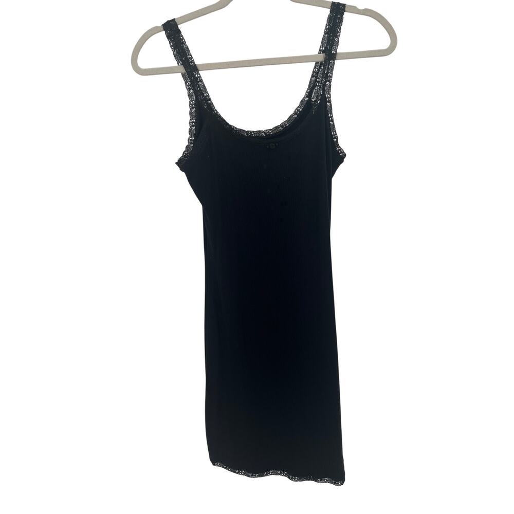 SKIMS Lace Trim Ribbed Slip Dress